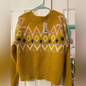 A New Day yellow sweater